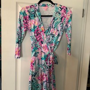 Lilly wrap dress WORN ONCE!